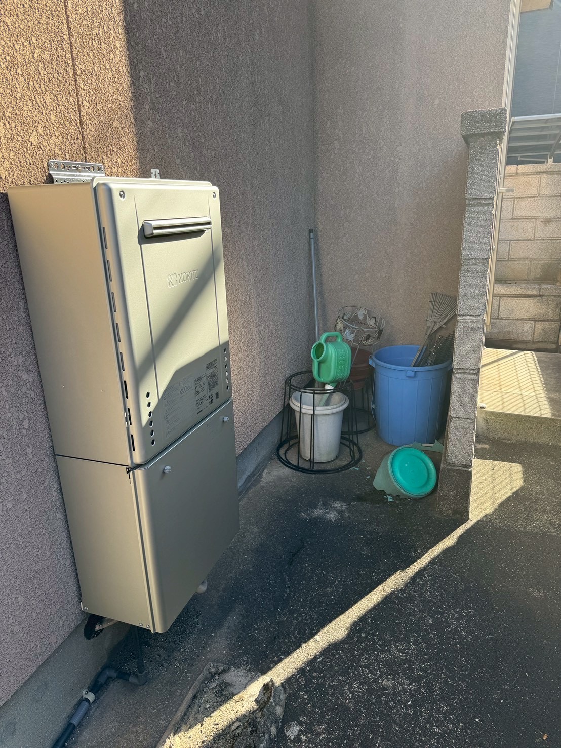 施工前：戸畑区の既設給湯設備